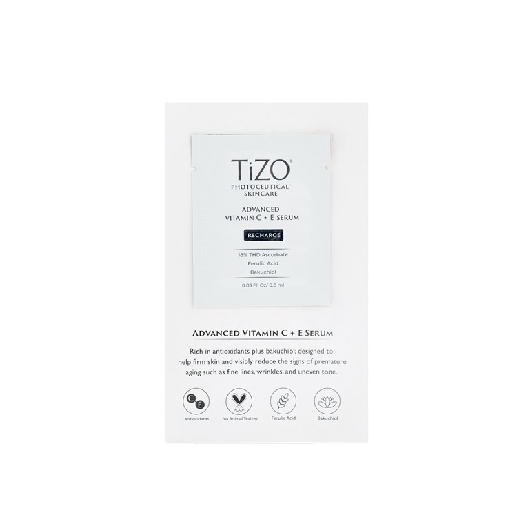 Tinh chất dưỡng da TiZO Photoceutical Skincare cao cấp với Vitamin C + E dưỡng da trắng sáng và giảm thâm nám 0.8ML